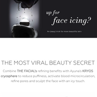Heinäkuun nosto: GLASS SKIN -RITUAALI: The Facial + Kryos + Nectar
